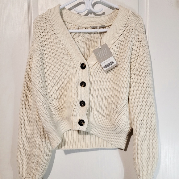 The Texture Cotton Cardigan - Picture 3 of 5